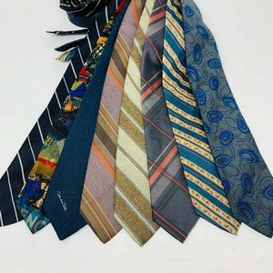 MENS TIES LOT of 8 Ties Multi Colors & Patterns